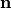\mathbf{n}