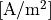 \units{A/m^2}