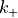 k_+