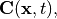 \TField{C} (\pvec{x}, t),