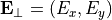 \pvec{E}_\perp = (E_x, E_y)