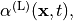 \TField{\alpha}^{(\mathrm{L})} (\pvec{x}, t),